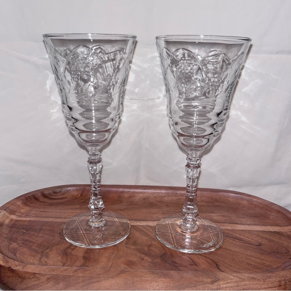 Set of 2 Rock Sharpe Water Goblets - Normandy (3005)